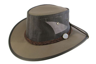 Brown Canvas Breeze Barmah Hat