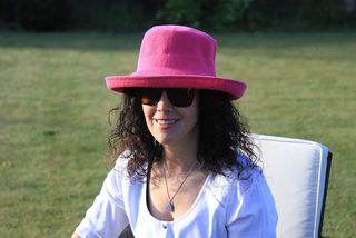Pink Large Brim Sun Hat