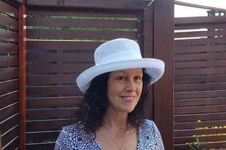 Blue Large Brim Sun Hat