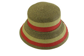 Coral Stripe Sun hat