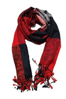 Red Black Scarf