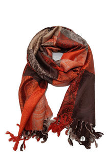 Orange Brown Scarf