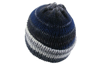 Blue White Beanie