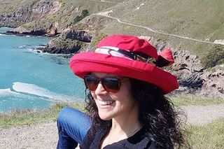 Red Cotton travel Sun Hat