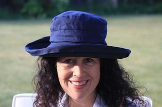 Navy Cotton travel Sun Hat