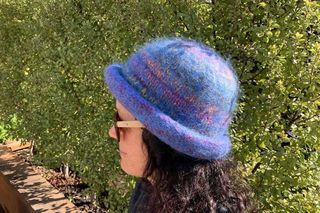 Blue Multi Felted Hat