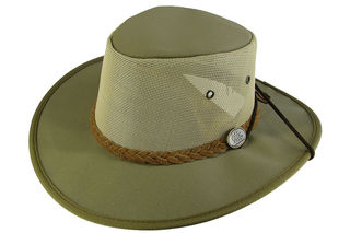 Khaki Canvas Breeze Barmah Hat