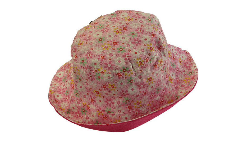 Girls Pink Daisy Sun Hat