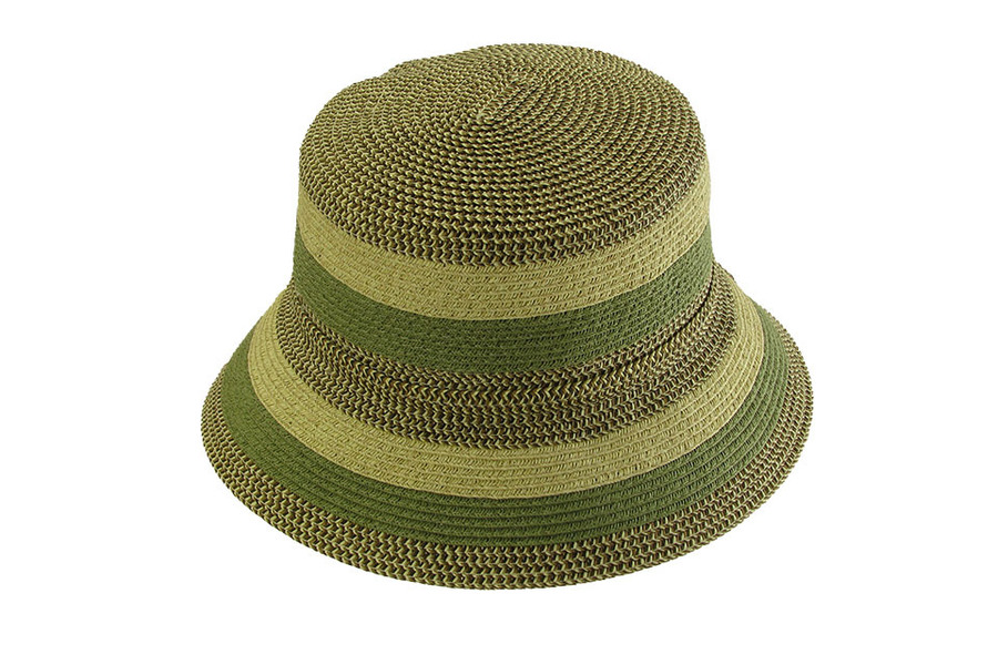 Olive Stripe Sun hat
