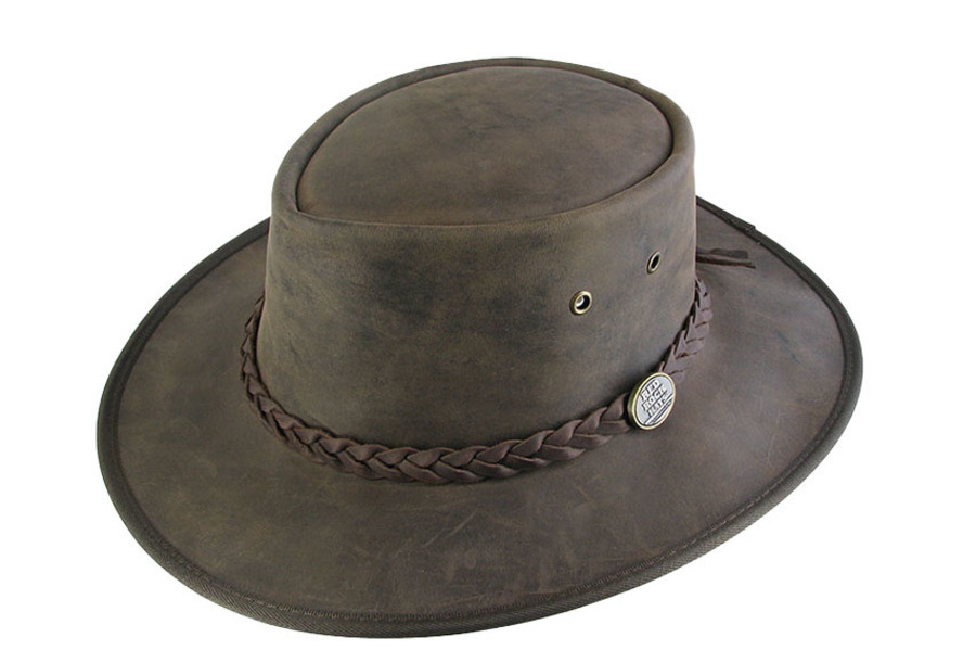 Cow Hide Foldable Leather Barmah Hat